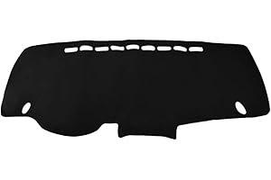 BoxCheer Dashboard Cover Suitable for Honda FIT 2008 2009 2010 2011 2012 2013 Car Dashboard Cover Sun Visor Mat Non-Slip Polyester Dashboard Accessories (Black)
