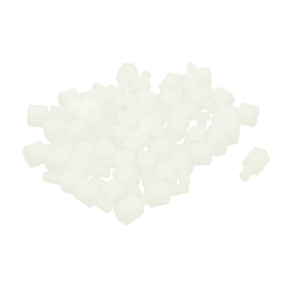 Sourcingmap 50 Pack M3 5mm+6mm Male-Female Nylon Hex PCB Standoff Pillar Spacer