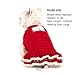 KYEESE Red Dog Sweater Holiday Dogs Sweaters Dress with Bowtie Knit Pullover Warm Ugly Christmas Dog Sweater