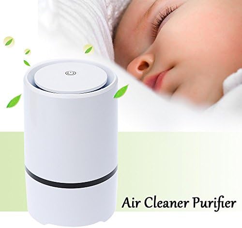 Air Purifier Ionizer True HEPA Filter, USB air purifier,Desktop Ionizer,Odor Allergies Allergen Eliminator Cleaner for Smoke, Dust, Smokers, Room, Home, Pets,Air cleaner Air Freshener