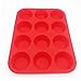 Ouddy Red Silicone Muffin Pan, One Size, Z