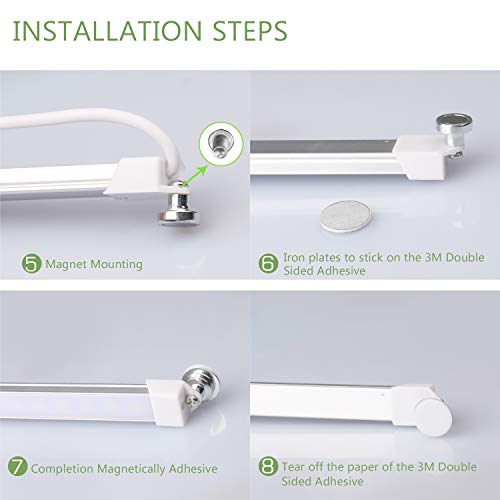Qooltek Portable USB 30LED 3.5W Reading Strips Craft Light Eye-care LED Desk Reading Lamp with Cool White Color Light Great for Craft Table, Pianos,Work Tables,DJ's, Music Stands (Cool White) - Thumbnail 6