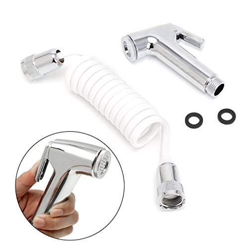 OTGO 1 Set Handheld Shower Head Douche Toilet Bidet Spray Wash Jet Shattaf with Spring Hose