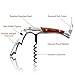 ENROSE Premium Corkscrew Wine Bottle Opener and Foil Cutter Wood Handle Stainless Steel Double-Hinged All-in-one Wine Key Perfect Gift for Wine Lovers