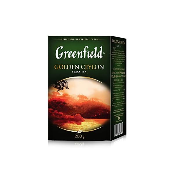 GREENFIELD GOLDEN CEYLON | Schwarzer Loser Tee 200G | Leaf | Schwarztee von Sri Lanka | Schwarzer Tee lose - feinste… – Bild 3
