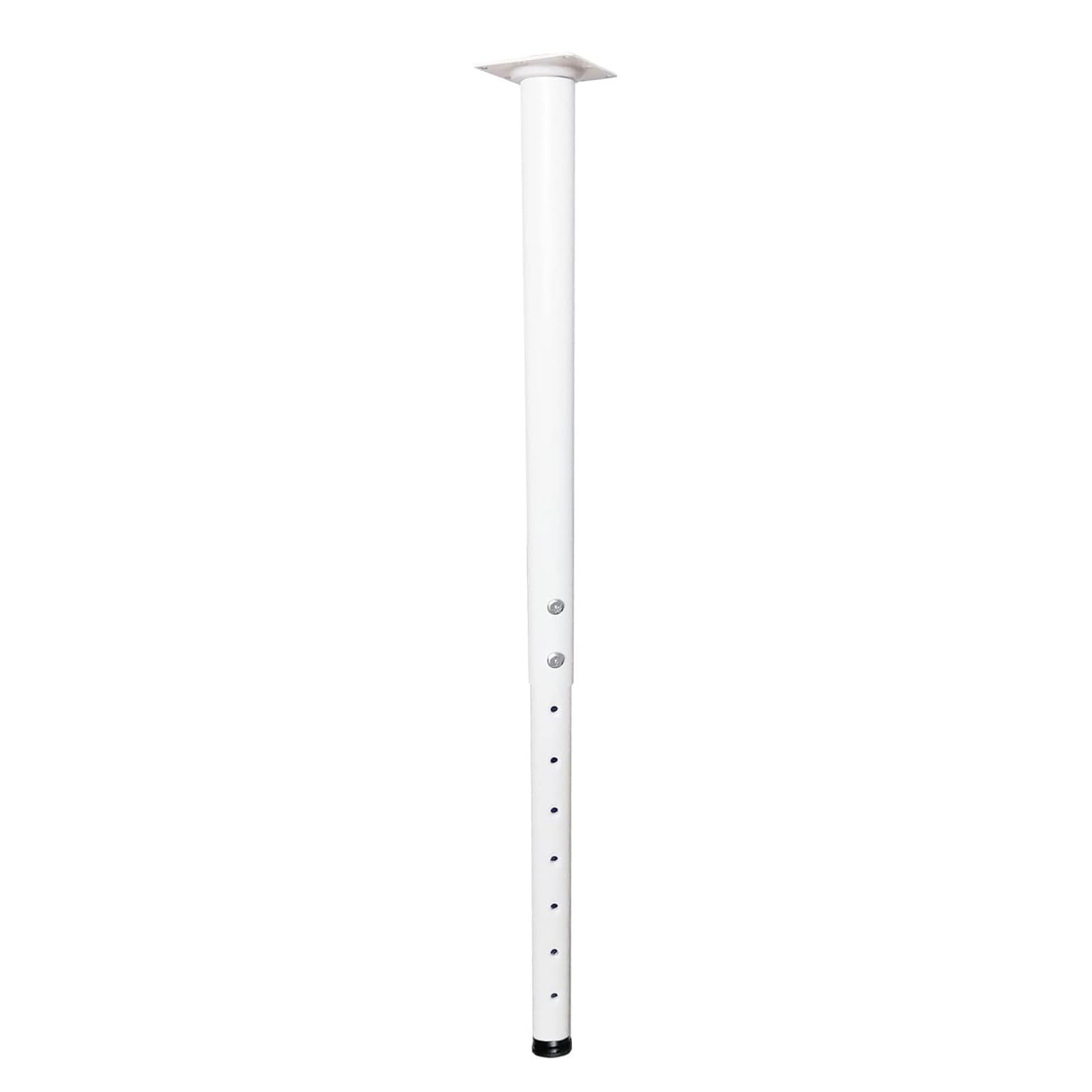 Jahof Adjustable Table Leg 55-90cm, Metal Desk Leg Ø42/38mm with Screws, Telescopic Furniture Leg for Tabletop, DIY Desk, Home, Office, Set of 1 (White)