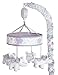 Wendy Bellissimo Baby Mobile Crib Mobile Musical Mobile - Elephant Mobile for Elephant Nursery from The Anya Collection in Lavender and Grey