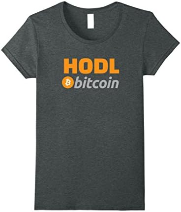Womens HODL Bitcoin Shirt BTC Blockchain Awareness T-shirt XL Dark Heather