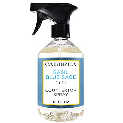 Caldrea Countertop Cleanser, Basil Blue Sage, 16-Ounce Bottles (Pack of 2)