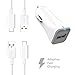 Samsung Galaxy C9 Pro Charger Fast Type-C USB 2.0 Cable Kit by Ixir - {Fast Car Charger + 2 Type-C Cable}