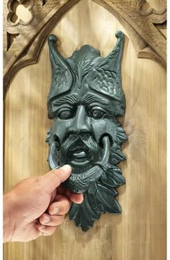 Gothic Greenman Cast Iron Door Knocker
