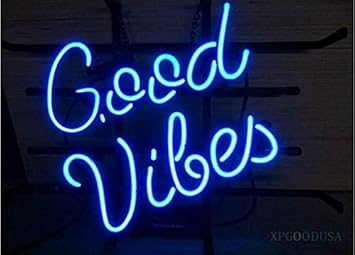 pix Neon Lights For Room Amazon xpgoodusa blue good vibes neon light sign 17 13 bar signs for home bedroom garage neon decor wall window neon lights striking neon lights for bar