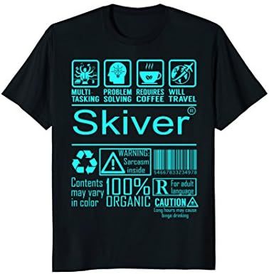 Skiver Multitasking Job Title Shirts