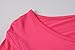 LARACE Women 3/4 Sleeve Tunic Top Loose Fit Flare T-Shirt(2X, Rosepink)