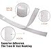 Jackwood 36 Feet Self Adhesive Hook and Loop Tape Roll Sticky Back Strip Adhesive Backed Fabric Fastener Mounting Tape for Picture and Tools Hanging Pedal Board Fastening (3/4 INCH, White)