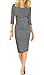 REPHYLLIS Summer Wedding Guest Dresses for Women Casual Church Wrap Black L