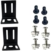 CCeCCe 1U Rack Mounting Ears Bracket Mount Kit Set Universal Hardware for NETGEAR TP-Link Dell HP D-Link Linksys TRENDnet Buffalo Switches Wireless Microphone Receiver Sequencer Equalizer Amplifier