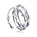 Crystal Wrap Bangle Bracelets for Women - Fashion Boho Strand Bracelet Made with Swarovski Crystals, Bead Bracelets for Girls, Best Friend Best Gifts for Valentine's Day, Birthday, Mother's Day