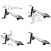 Cocoxin Mobile Phone CD Slot Car Mount Holder [Aluminum], Cradle Fit for iPhone 7 Plus, 7, 6 Plus, 6S, 6, 5S, 5C, 5, 4S, 4, Galaxy S6, S6 Edge, S5, S4, Note 2, Moto, HTC, Sony, 3.5-5.5 inchs - Silver