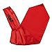 Dan Smith Red Cravat Tie For Men Ascot Handkerchief Satin Solid Self Classic Ascot Scarf Handkerchiefs Business Drc1E01A Red