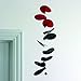 Turning Leaves Black/Red Hanging Mobile - 32 Inches Premium-Grade Cardstock - Handmade in Denmark by Flensted