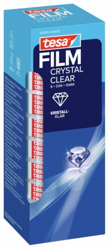 tesa tesafilm Crystal Clear - 8 Rollen - 33 m x 19 mm