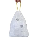Household Essentials 20 Count EKO Plastic Drawstring Liner Roll for 18 to 28-Liter Step Bin Trash Can