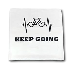 The T Bird Keep going personalised bike towel turbo trainer spin class gym glass workout towel zumba towel gym towel sports towel yoga gift gym lover