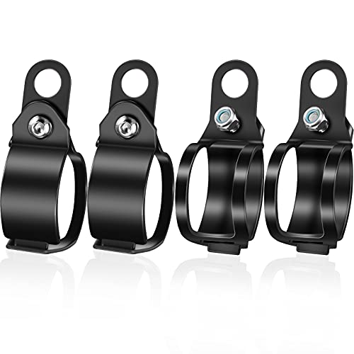 Photo 1 of Frienda 2 Pairs Motorcycle Fork Indicator Brackets Metal Motorcycle Turn Signal Mount Brackets Turn Signal Light Indicator Bracket Clamps Black Fork Relocation Clamps, 30-43 mm, Black