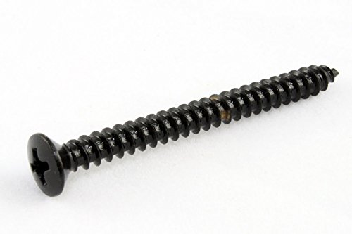 4 Neck Plate Screws Phillips Head 1-3/4" Black Allparts GS-0005-003
