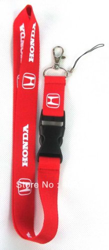 Honda RED Lanyard Keychain Badge Holder