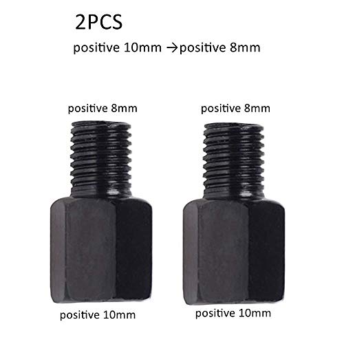 image for Elec-bro Motorcycle rear mirrors Thread diameter Converter Adapter Hei