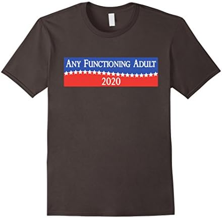 Mens Funny 2020 Campaign Any Functioning Adult T Shirt XL Asphalt