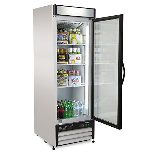 Maxx Cold MXM1-23RX One 1 Glass Door Upright Merchandiser Refrigerator Cooler - 23cf - REFURBISHED - Thumbnail 2