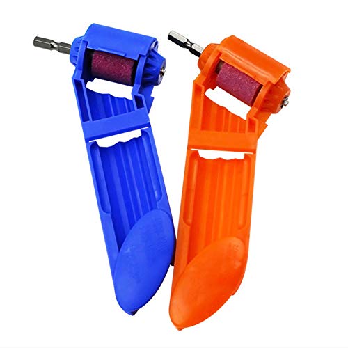 Maserfaliw 2 Pack Drill Bit Sharpener, Portable Steel Straight Shank Electric Twist Drill Bit Sharpener Grinder Tools Blue - Thumbnail 2