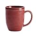 Rachael Ray Cucina Dinnerware 16-Piece Stoneware Dinnerware Set, Cranberry Red