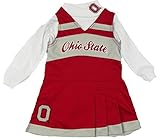 Ohio State Buckeyes Infant Cheerleader Jumper Dress with Bodysuit