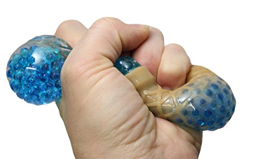 Ice Cream Cone Gel Squeeze Stress Ball - Sensory, Fidget Toy- Calming for Students, Adults and Children Office Toy (Blue)