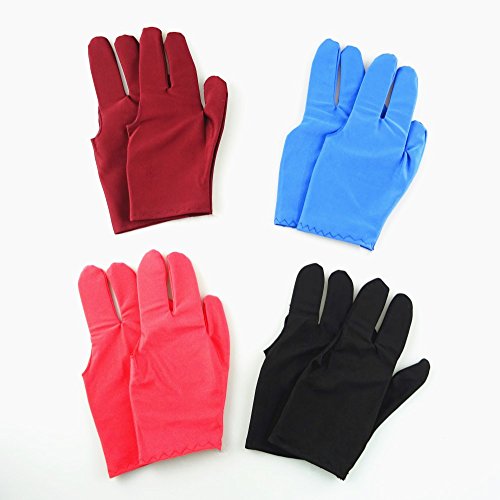 Honbay 8pcs colorful 3 finger gloves billiards pool sno…