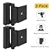 Home Security Door Lock, Childproof Door Reinforcement Lock with 3" Stop Withstand 800 lbs for Inward Swinging Door, Upgrade Night Lock to Defend Your Home (Black-2 Pack) primary