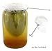 Thai Iced Tea Filter (2 pack), Traditional Stainless Steel Southeast Asian Pulled Tea Strainer with Zipper Removable Strainer Sock