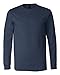 Bella + Canvas Unisex Jersey Long-Sleeve T-Shirt L HEATHER NAVY
