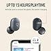 Dudios True Wireless Earbuds, Bluetooth 5.0 Free Mini Earphone with 7.2mm Enhanced Drivers(Smart Touch, Easy-Pair, Built-in Mic, 15 Hours Playtime) (Black)