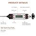 Meat Thermometer Bengoo BBQ Water Resistant Digital Food Grill Thermometer with Stainless Probe for Cooking, Meat, Steak, Turkey, BBQ, Milk, Candy Barbecue, and Bath Water instant read for Kitchen