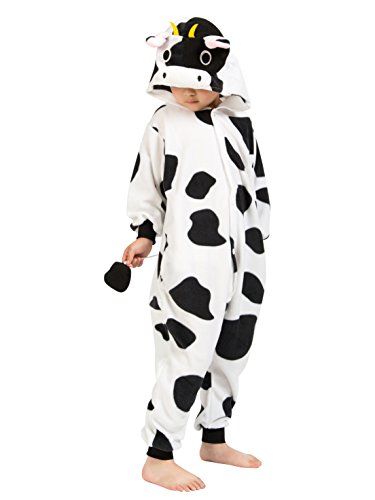 BELIFECOS Childrens Cow Costumes Onesies Kids Cosplay Homewear Pajamas