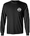 Joe's USA Koloa Long Sleeve Thruster Logo Heavy Cotton T-Shirts. Regular, Big & Tall