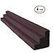 Foamily Burgundy XL Column Acoustic Wedge Studio Foam Corner Block Finish Corner Wall in Studios or Home Theater (4 Pack)