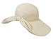 Women's Packable Sun Hat, 5 in Wide Brim, Pony Tail Back, Spf 50+ Protection