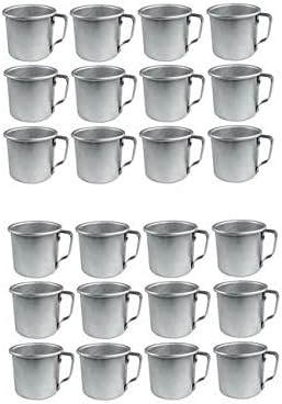 Mian 12 Ounce Aluminum Country Camping Mug Drinking Cup 24 Pieces