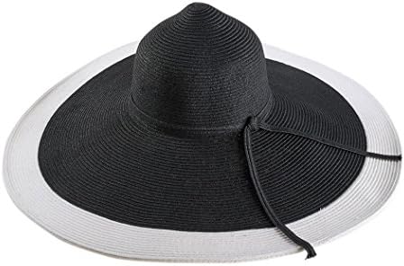 HBY Miami Toyo Straw Wide Brim Hat-White Black